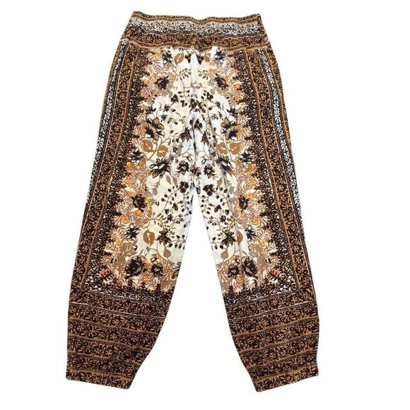 Anthropologie floral boho printed joggers size 4 - Picture 4 of 6